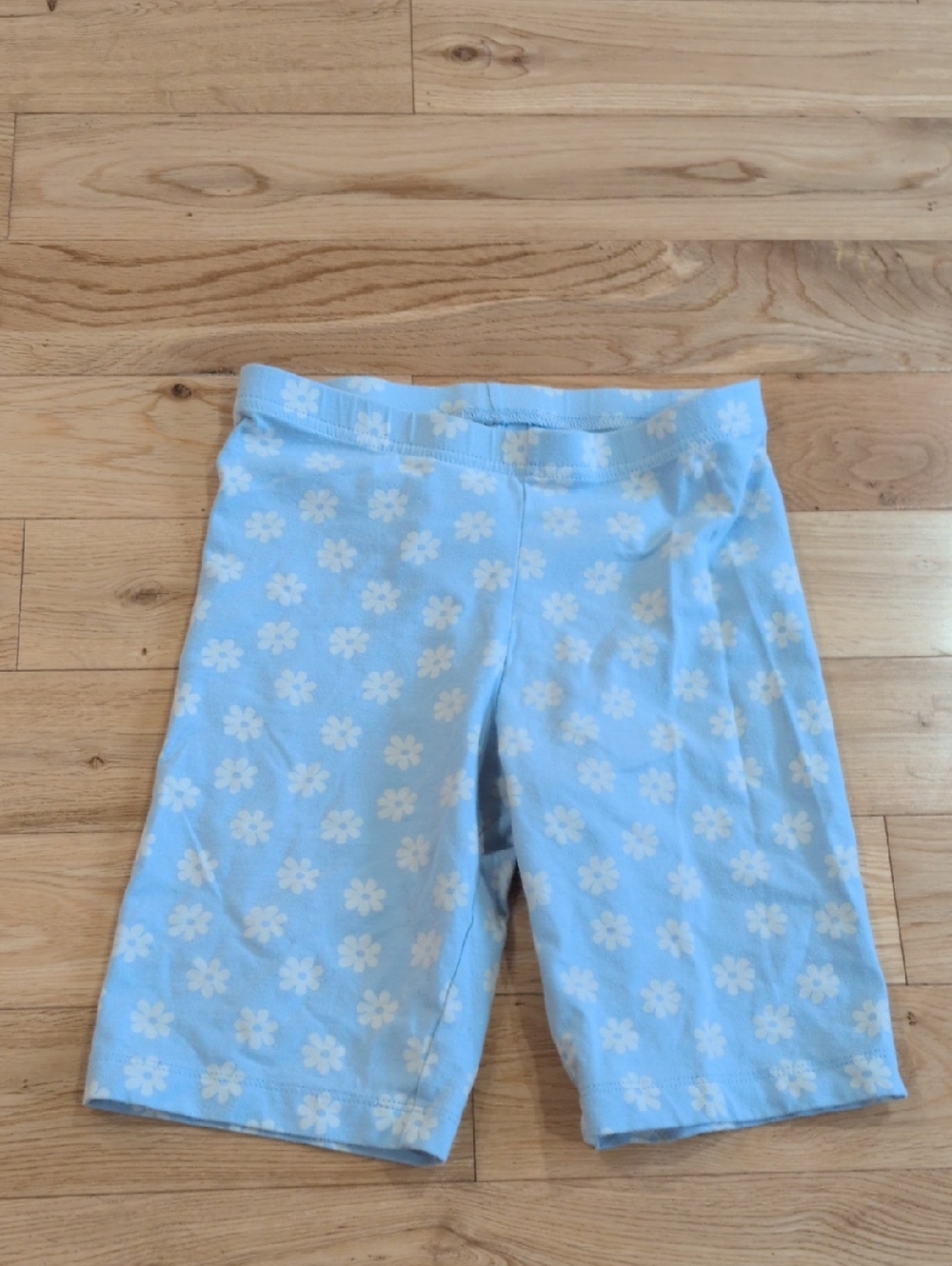 Old Navy Light Blue Floral Bike Shorts